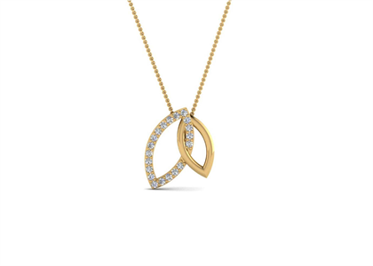 Gold Plated CZ Studded Pendant